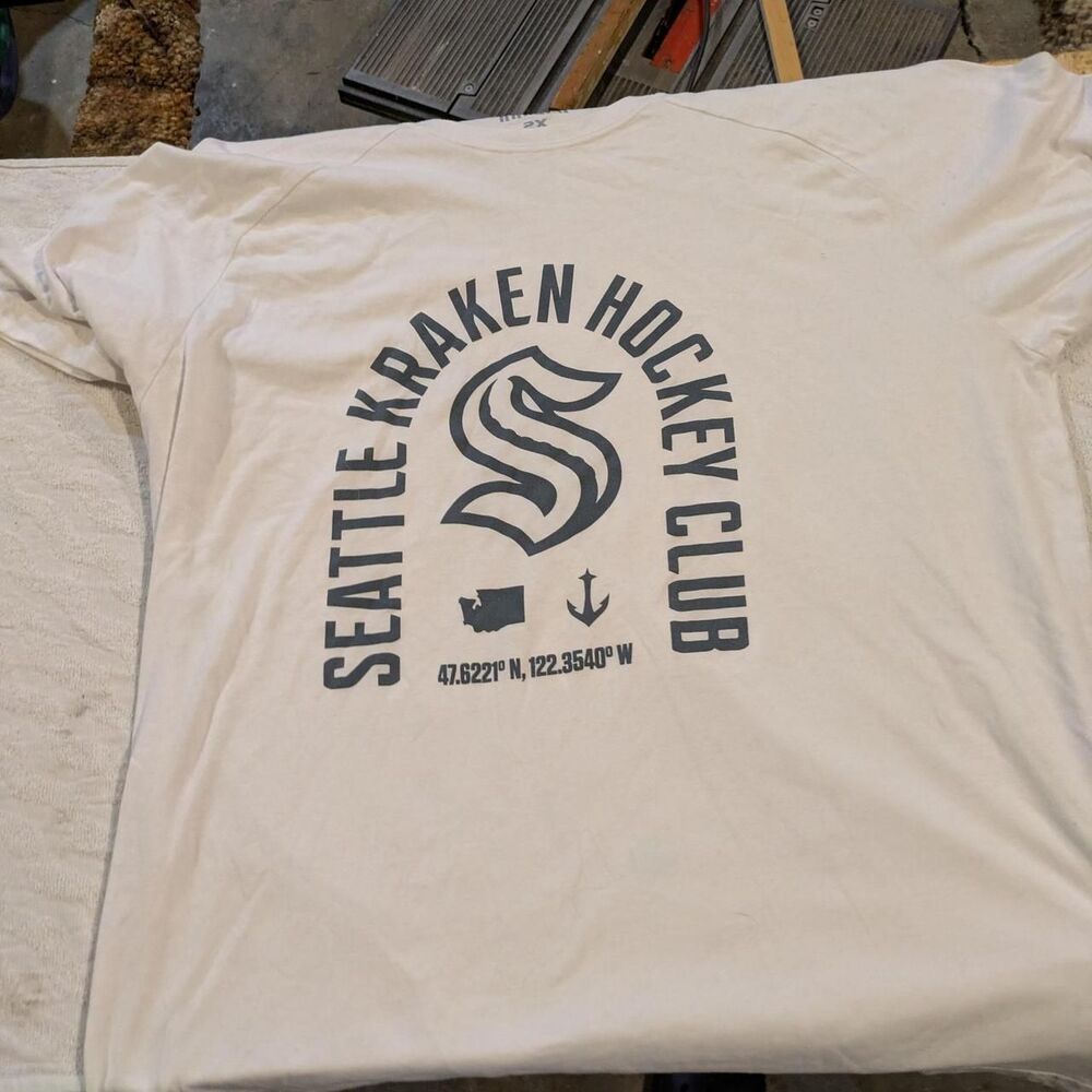 Nhl Men's White and Cream T-shirt
